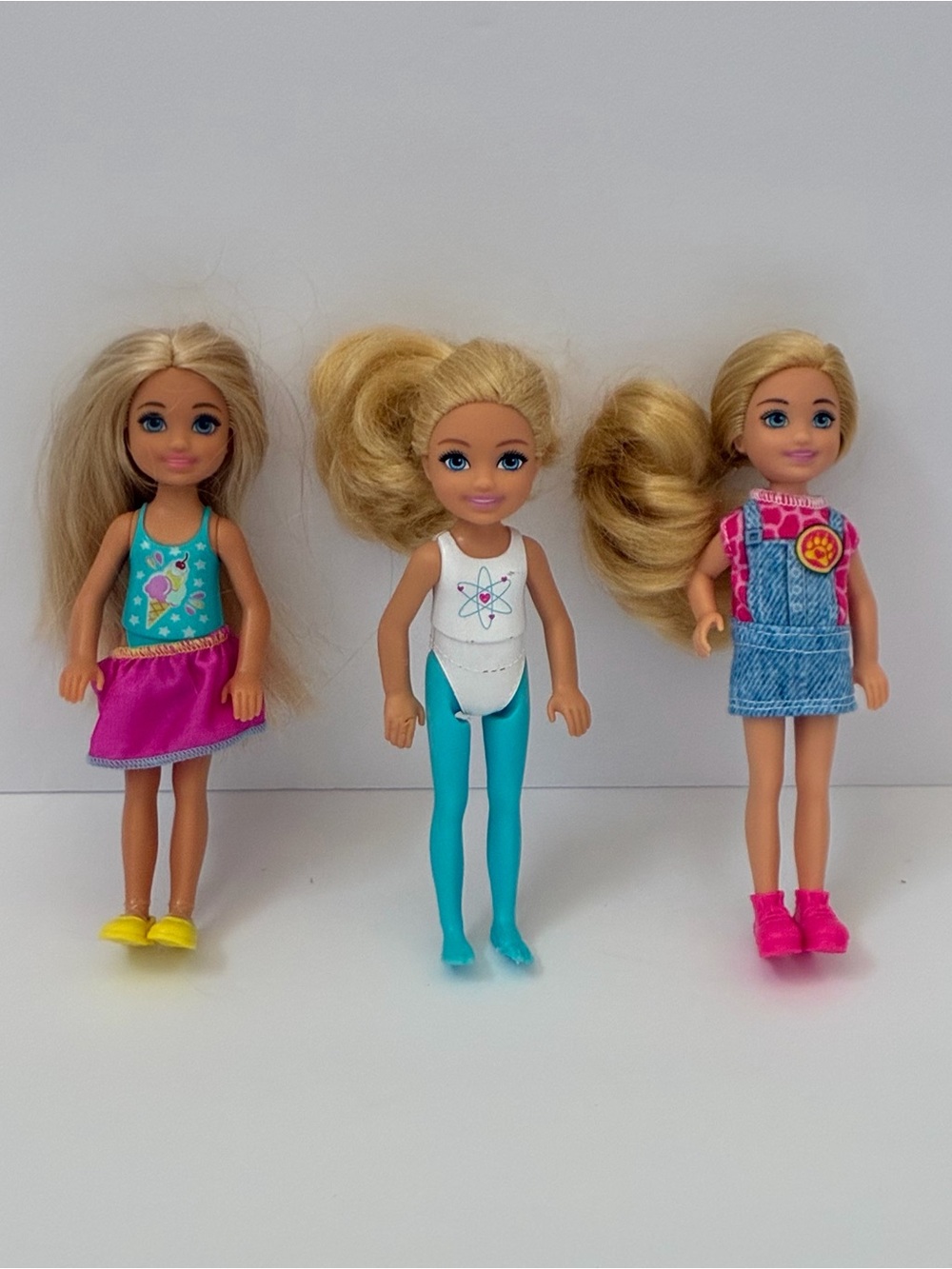 Mattel Barbie Club Chelsea Dolls  5.5” Lot Of 3
